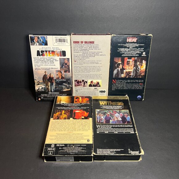 Lot of 5 Action Packed VHS Movies - Asteroid, Code of Silence, The Last Emperor - Picture 4 of 8